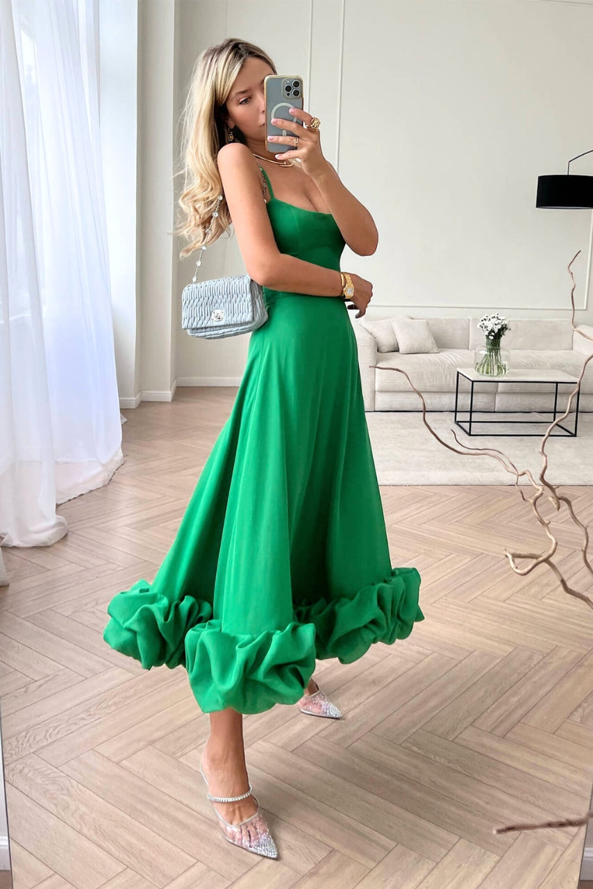 Ravenne | Sleeveless Black Evening Maxi Dress