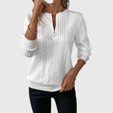 Ottilie | Cable Knit Long Sleeve Sweater