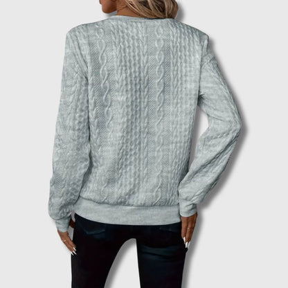 Ottilie | Cable Knit Long Sleeve Sweater