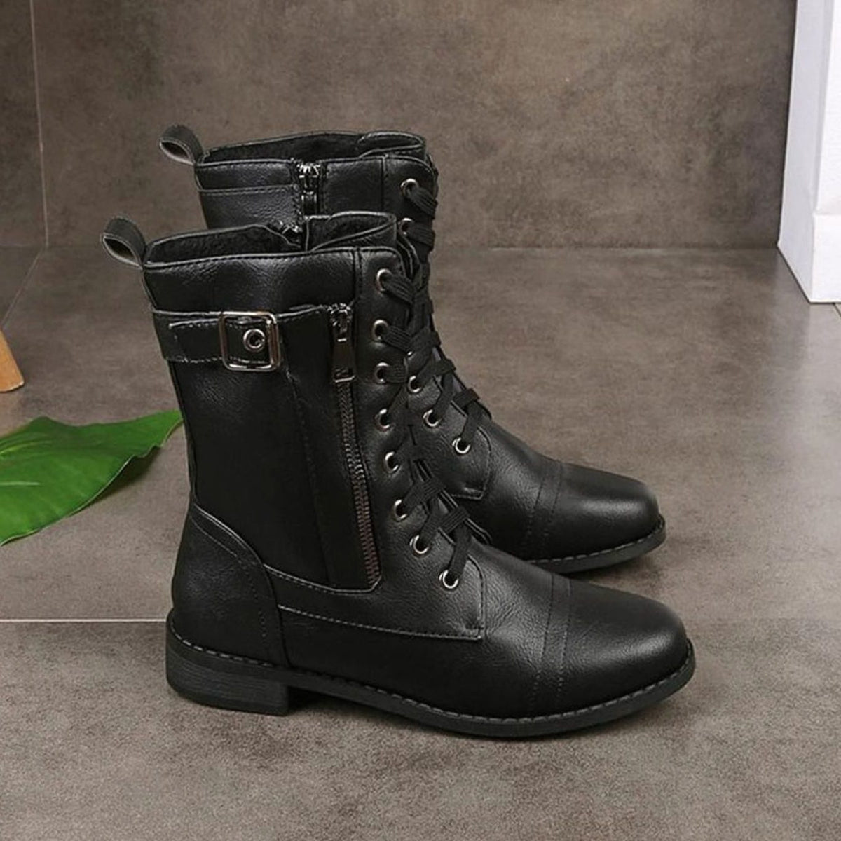 Women's Shelby lace-up combat boots - view 7