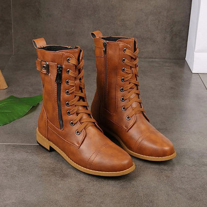 Women's Shelby lace-up combat boots - view 8