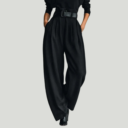 Sigrun | Turtleneck Top & Straight-Leg Trouser Set