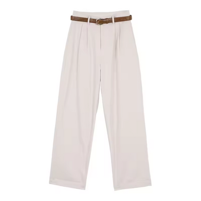 Serena | Belted Wide-Leg Dress Pants