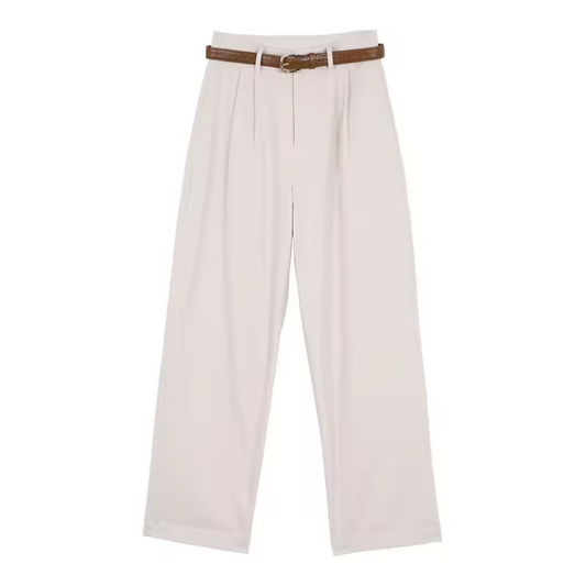 Serena | Belted Wide-Leg Dress Pants