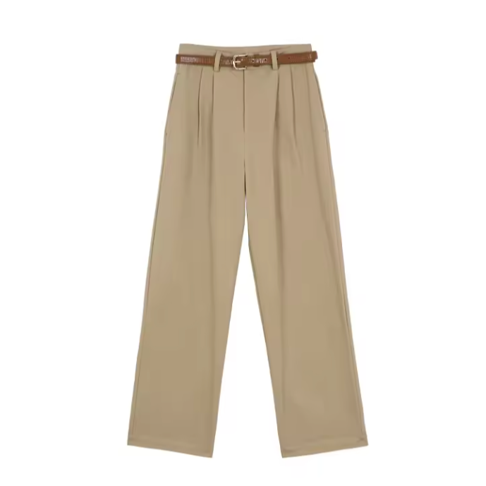 Serena | Belted Wide-Leg Dress Pants