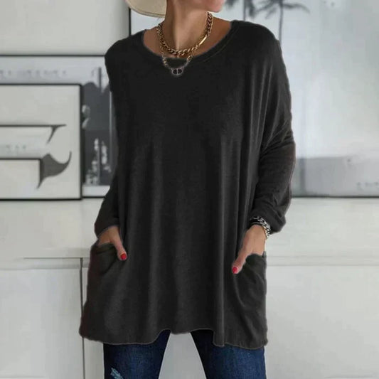 Talvie | Oversized Long Sleeve Tunic Top