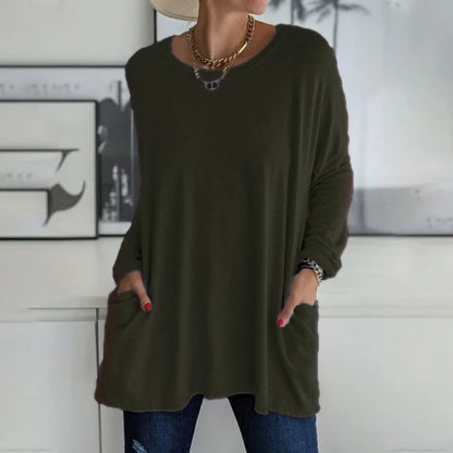 Talvie | Oversized Long Sleeve Tunic Top