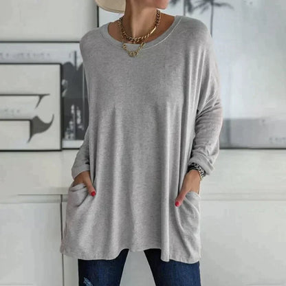 Talvie | Oversized Long Sleeve Tunic Top