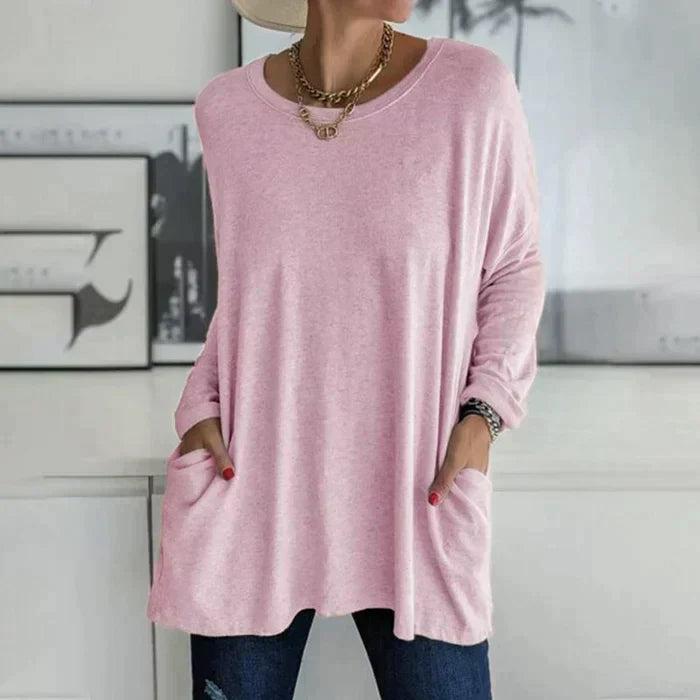 Talvie | Oversized Long Sleeve Tunic Top