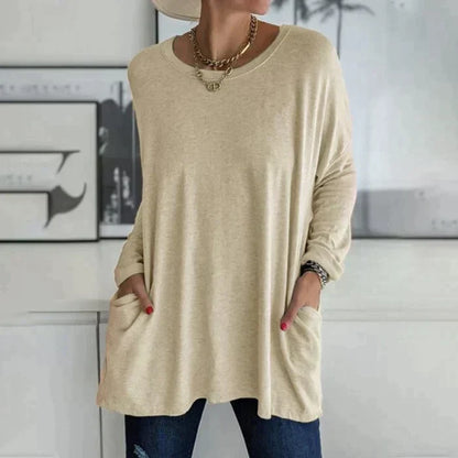 Talvie | Oversized Long Sleeve Tunic Top