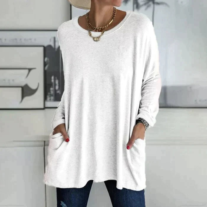 Talvie | Oversized Long Sleeve Tunic Top
