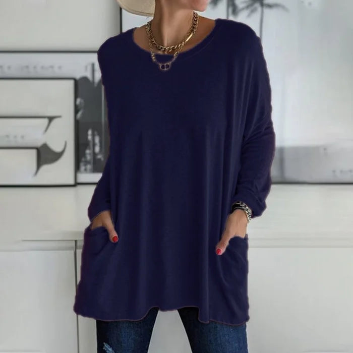 Talvie | Oversized Long Sleeve Tunic Top