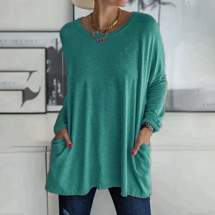 Talvie | Oversized Long Sleeve Tunic Top