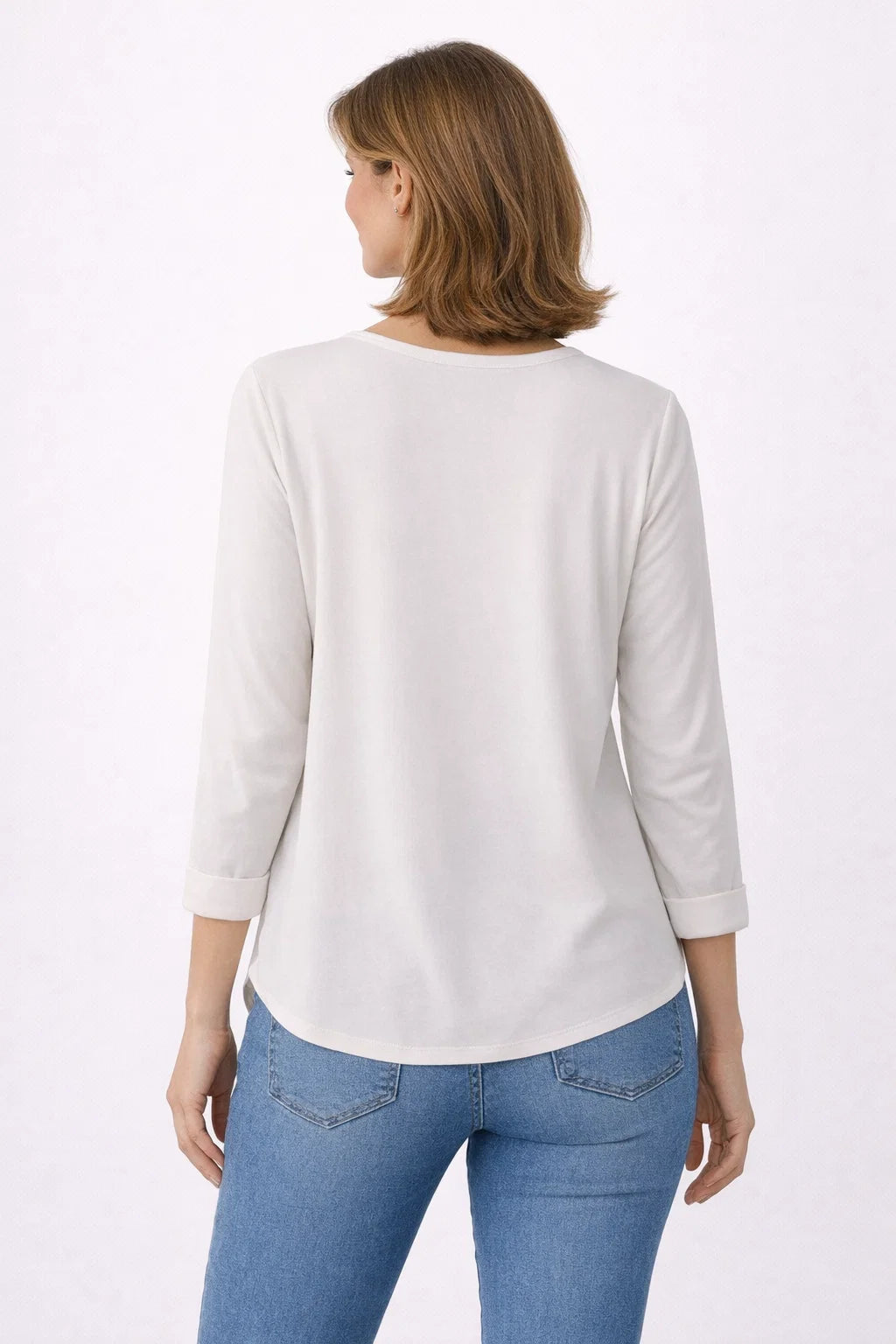 Classic Round Neck Everyday Blouse