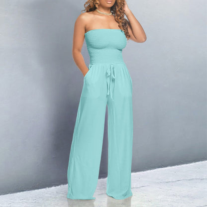 Amara | Off Shoulder Wide Leg Jumpsuit