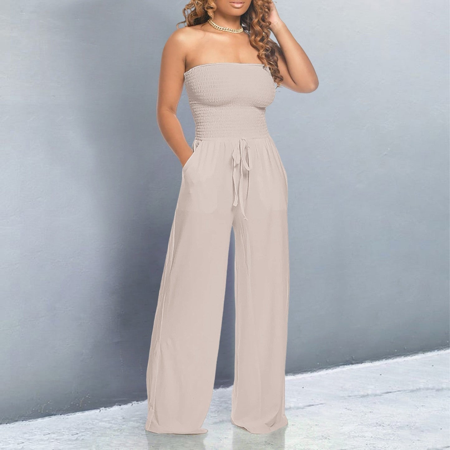 Amara | Off Shoulder Wide Leg Jumpsuit