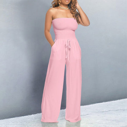 Amara | Off Shoulder Wide Leg Jumpsuit