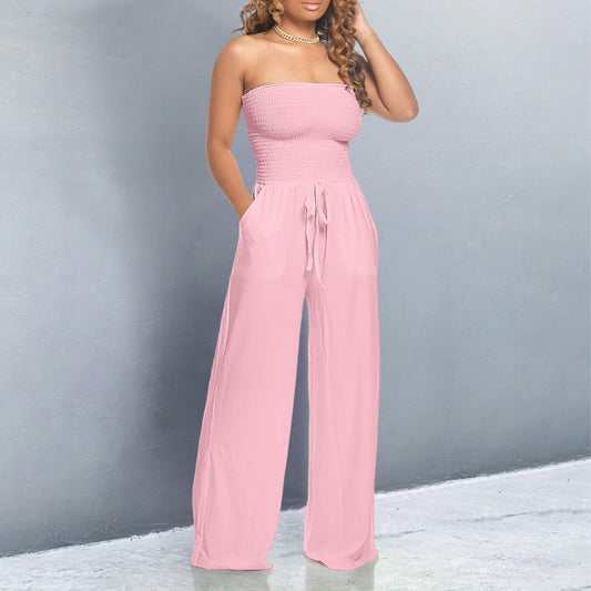 Amara | Off Shoulder Wide Leg Jumpsuit