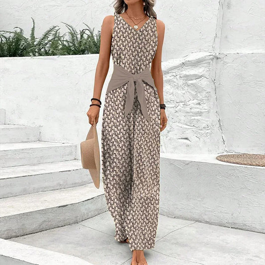 Elery | Sleeveless Wide Leg Jumpsuit