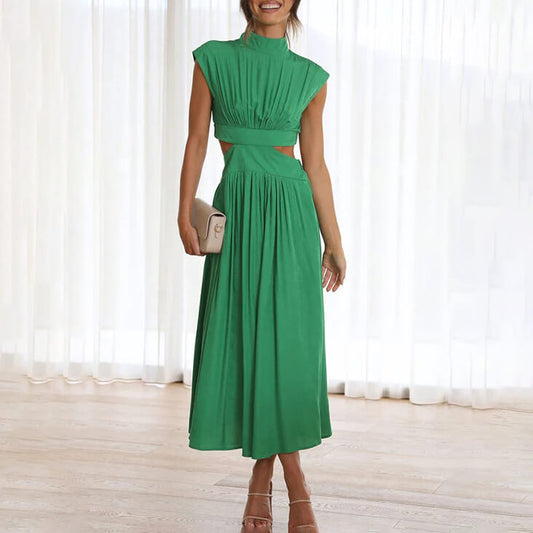 Isalina | Halter Summer Midi Dress