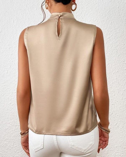 Vérane | Twist-Neck Sleeveless Blouse