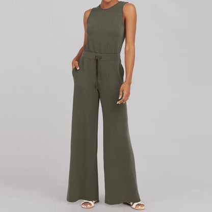 Quitterie | Sleeveless Wide-Leg Jumpsuit