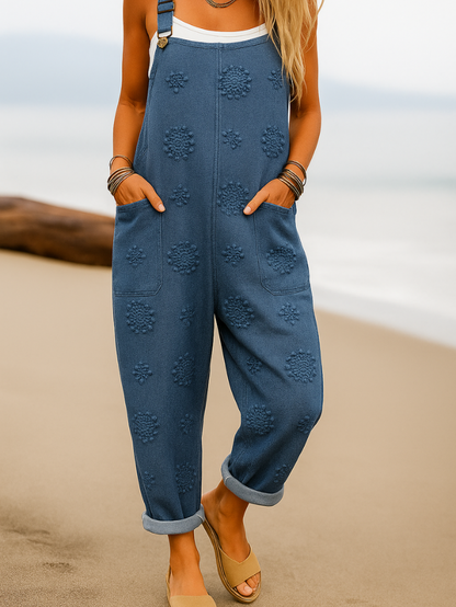 Meryl | Floral Belted Jumpsuit