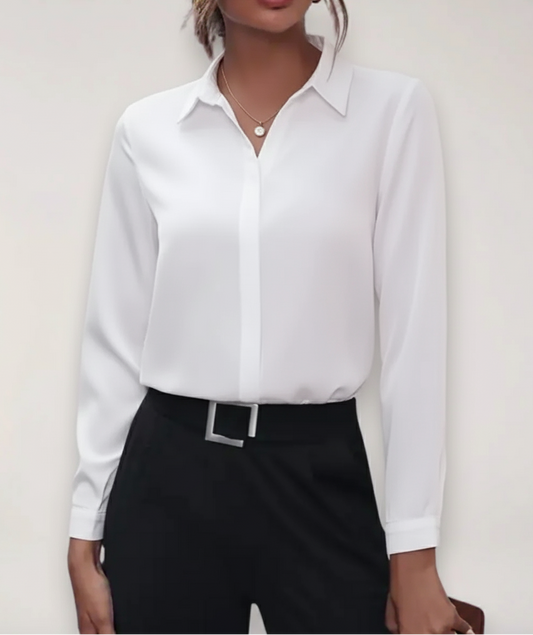 Vada | Collared Button-Front Top