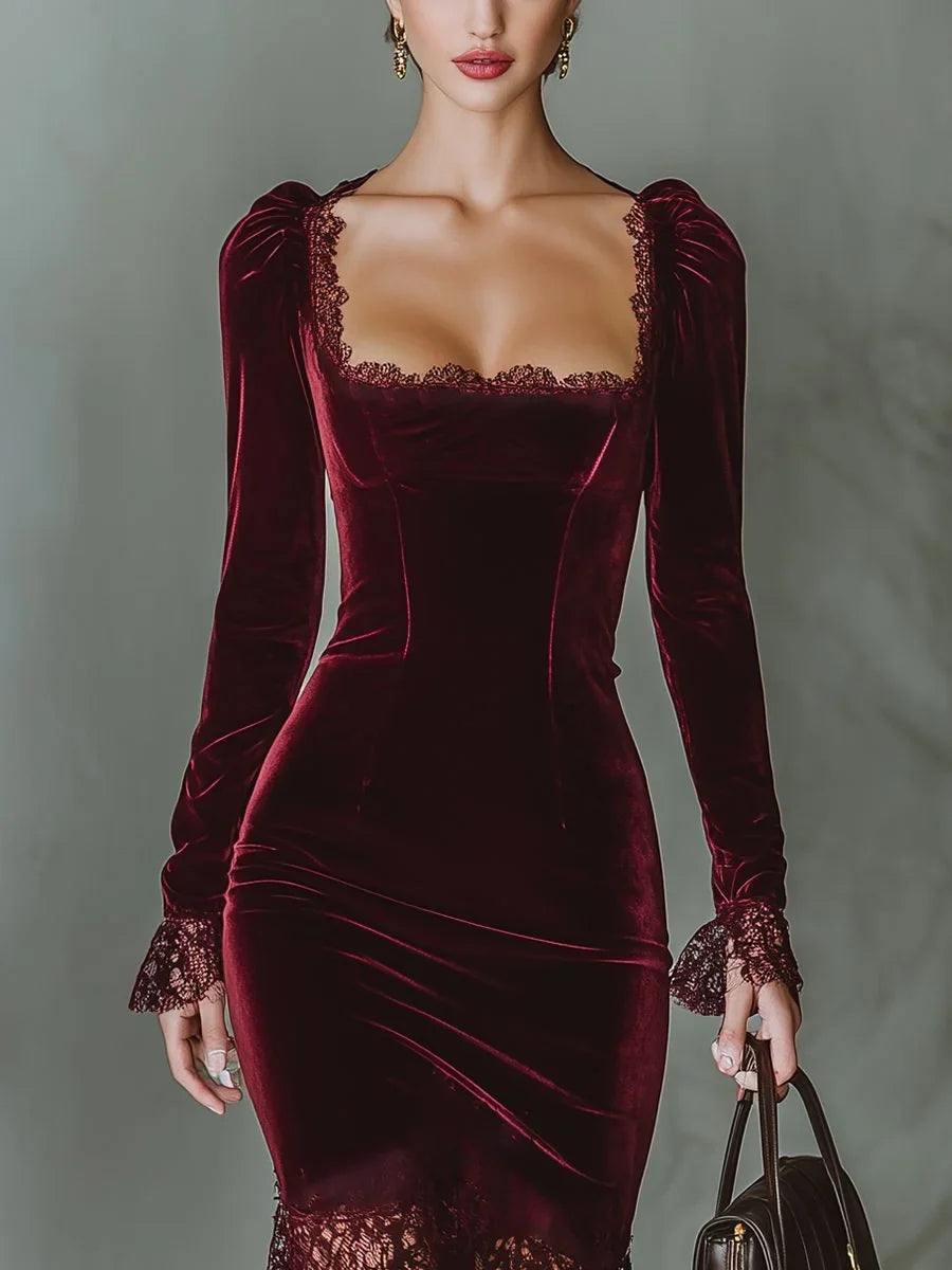 Women's Whitney long sleeve formal maxi dress - view 7