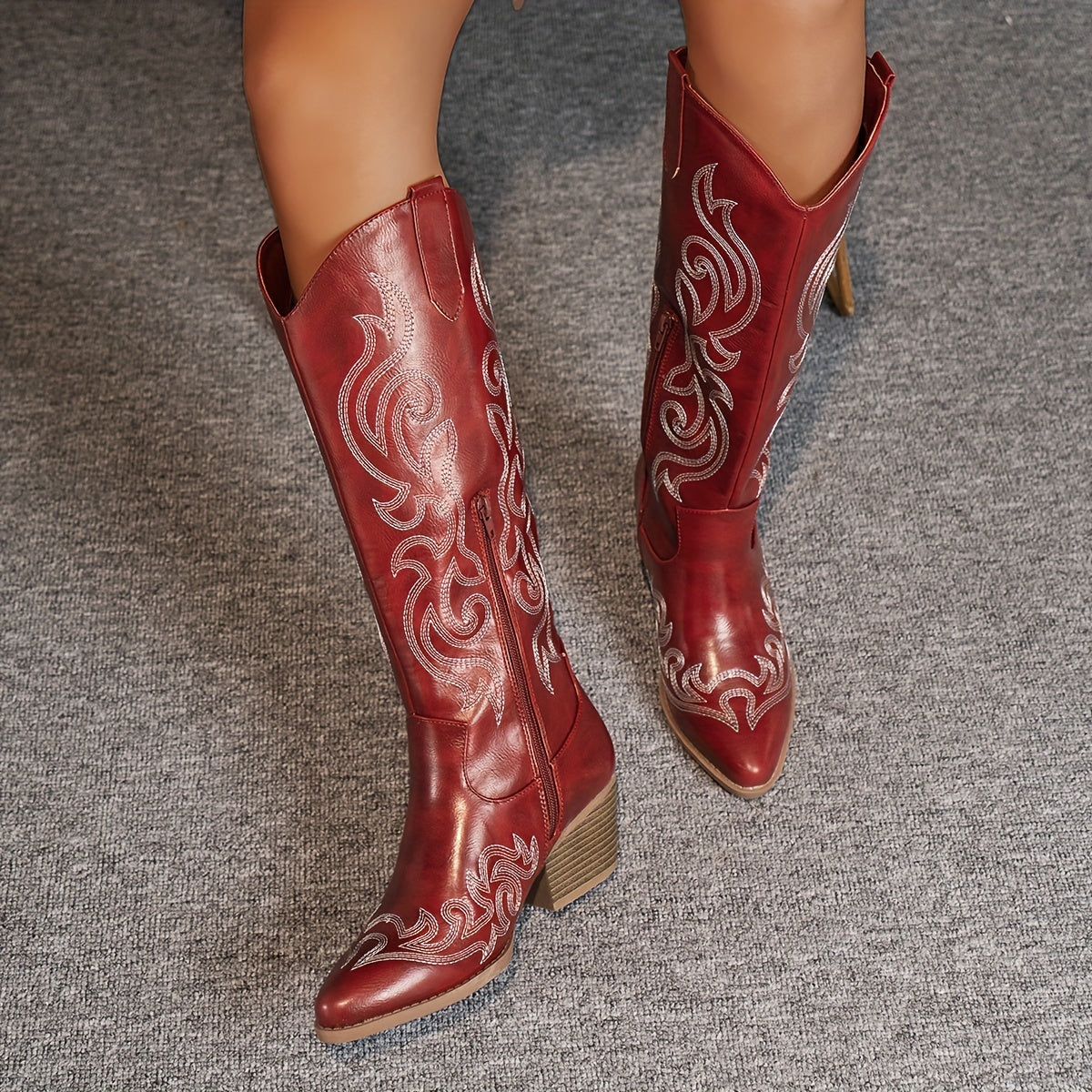 Women's Wilma embroidered knee-high cowboy boots - view 10