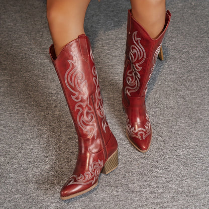 Women's Wilma embroidered knee-high cowboy boots - view 10