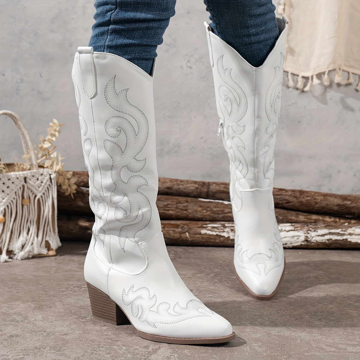 Women's Wilma embroidered knee-high cowboy boots - view 13