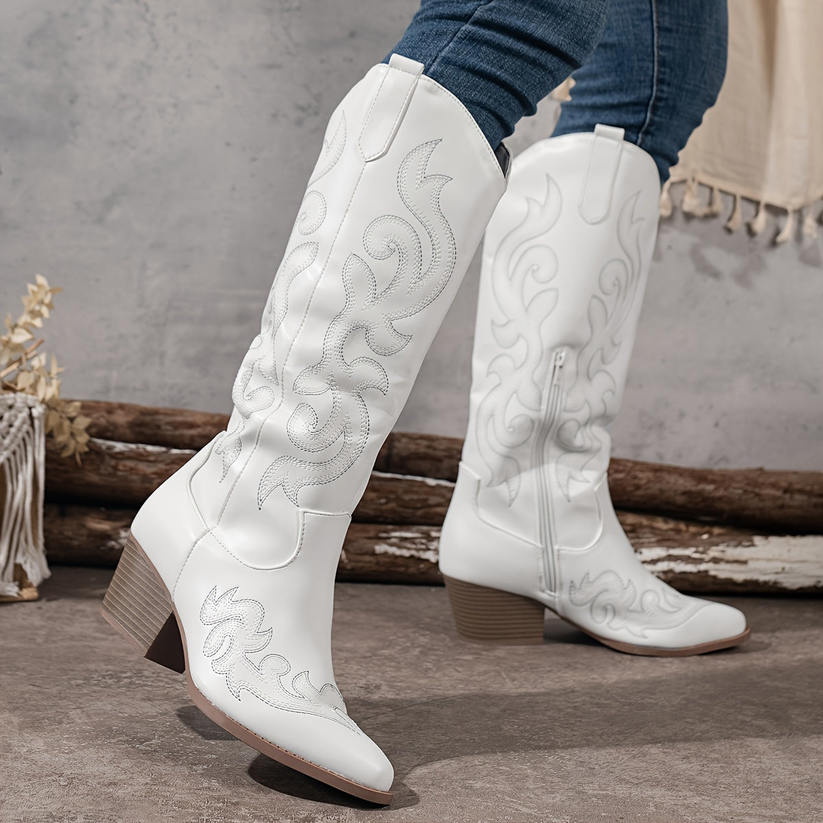Women's Wilma embroidered knee-high cowboy boots - view 9