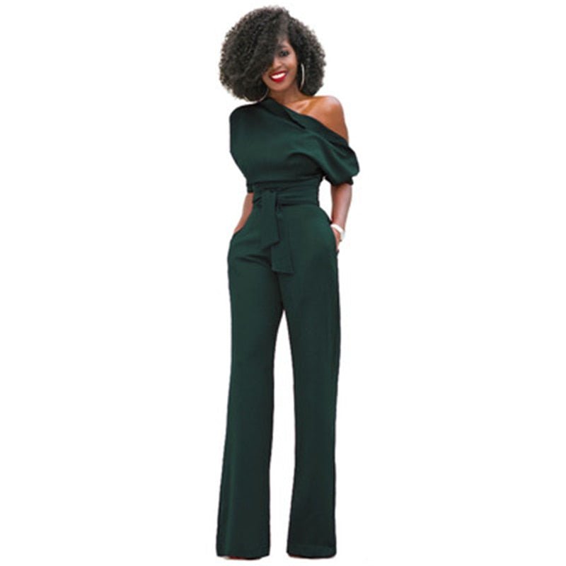 Ravelle | Off-Shoulder Wide Leg Jumpsuit