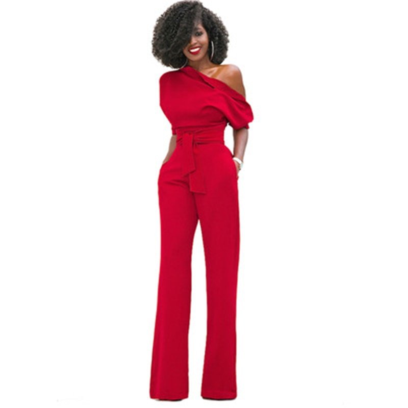 Ravelle | Off-Shoulder Wide Leg Jumpsuit