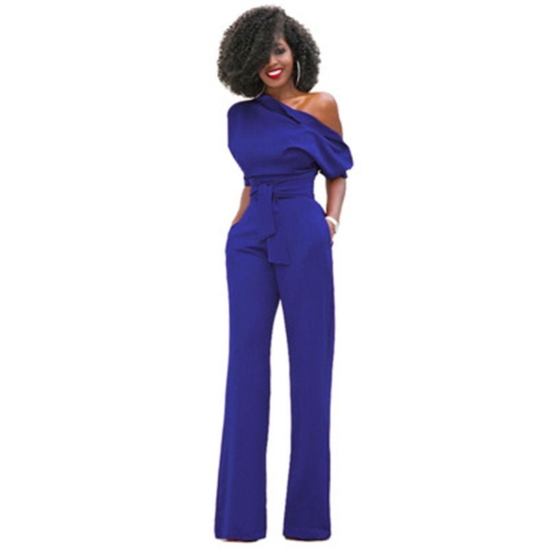 Ravelle | Off-Shoulder Wide Leg Jumpsuit