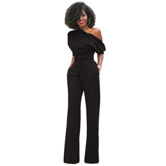 Ravelle | Off-Shoulder Wide Leg Jumpsuit