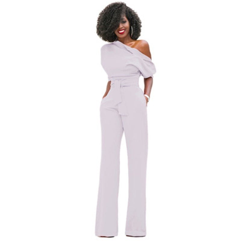 Ravelle | Off-Shoulder Wide Leg Jumpsuit