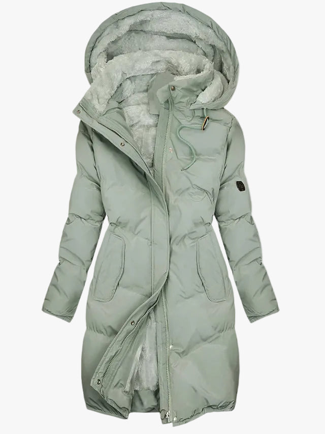 Tuva | Long Hooded Puffer Coat