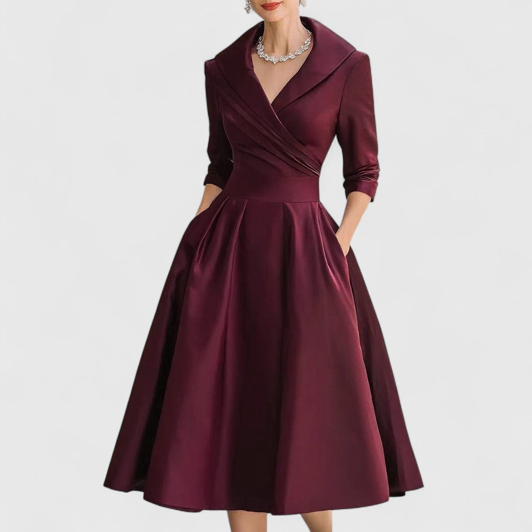 Maren | A-Line Wedding Guest Midi Dress