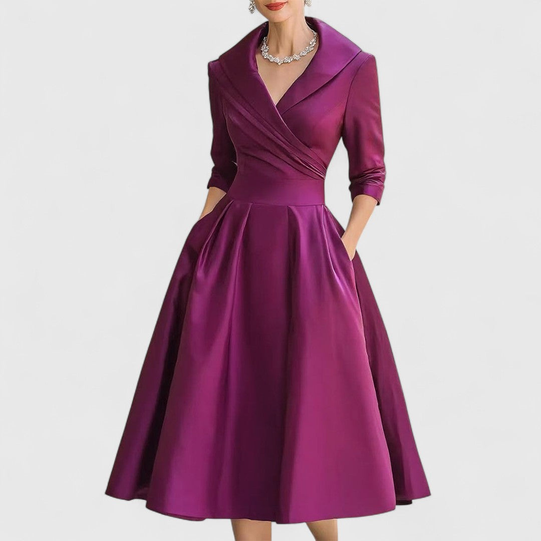 Maren | A-Line Wedding Guest Midi Dress