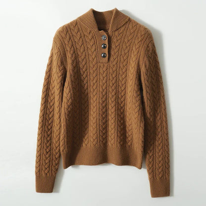 Women's Ylva diamond cable knit sweater - view 16
