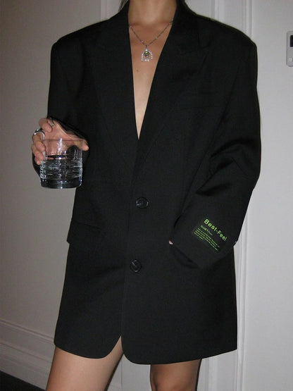 Women's Yvette oversized button-front blazer - view 8