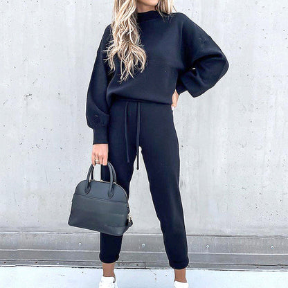 Colombine | Knit Turtleneck & Trouser Lounge Set