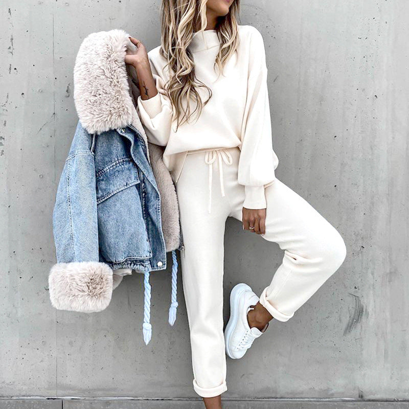 Colombine | Knit Turtleneck & Trouser Lounge Set