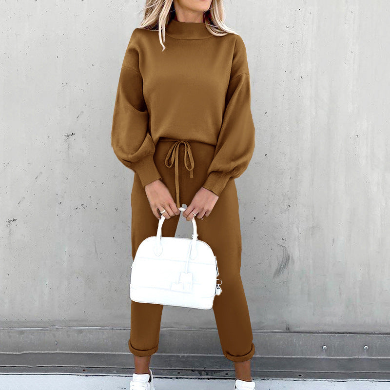 Colombine | Knit Turtleneck & Trouser Lounge Set