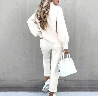 Colombine | Knit Turtleneck & Trouser Lounge Set