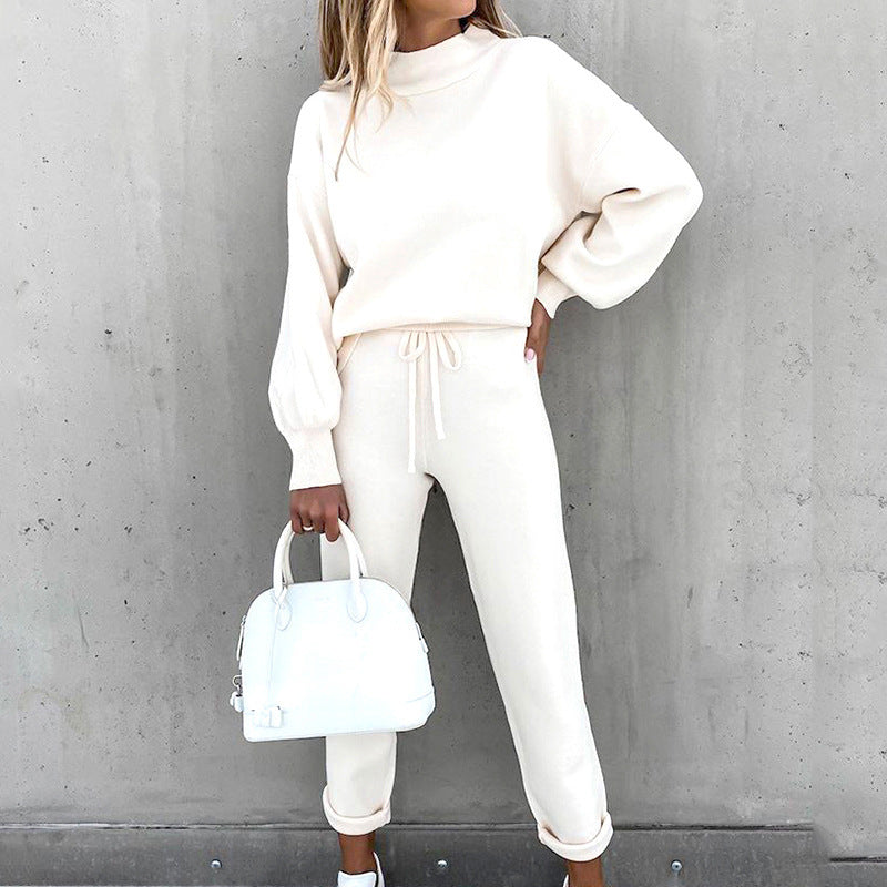Colombine | Knit Turtleneck & Trouser Lounge Set