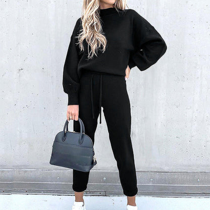 Colombine | Knit Turtleneck & Trouser Lounge Set